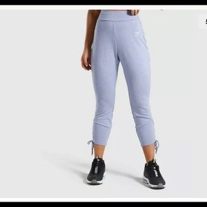 Gymshark Ruched Slim Fit Joggers Sz M Steel Blue